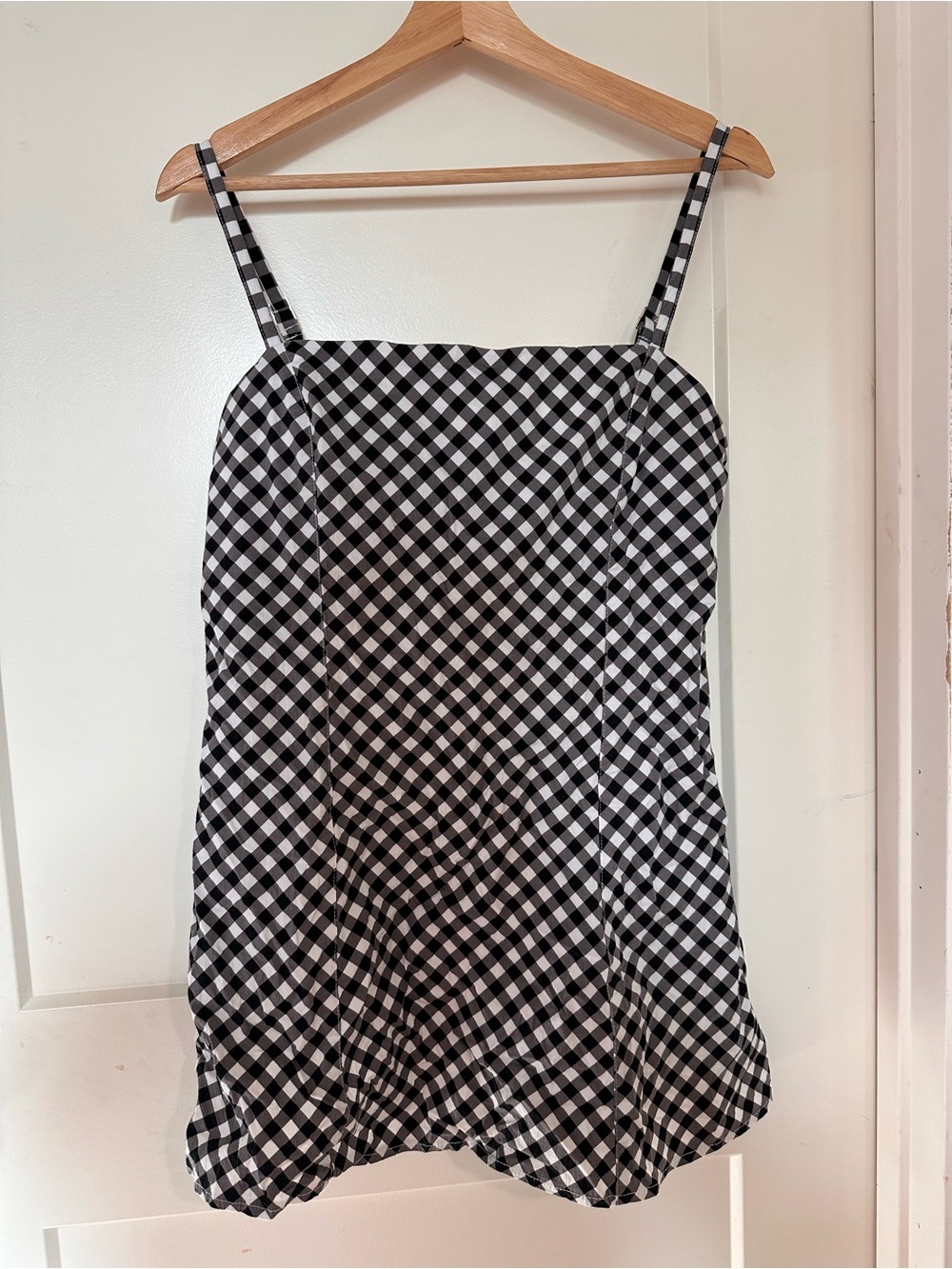 Abercrombie & Fitch Black and White Gingham Romper